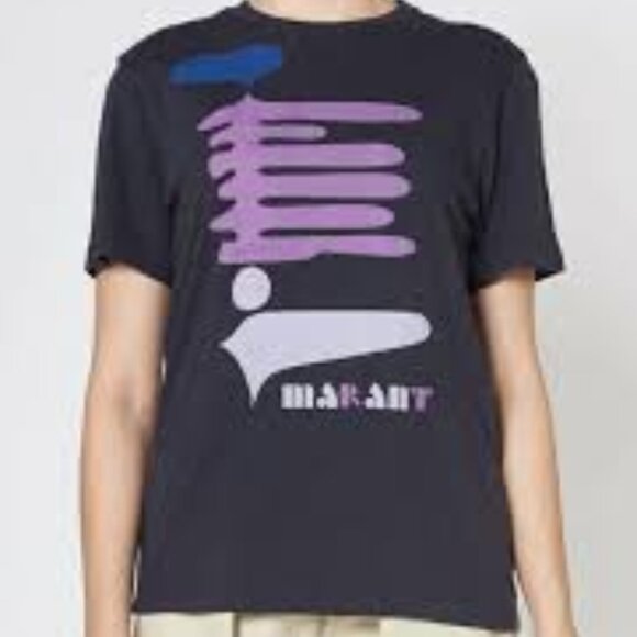 Isabel Marant Etoile Zewel Graphic T-Shirt - Picture 1 of 6